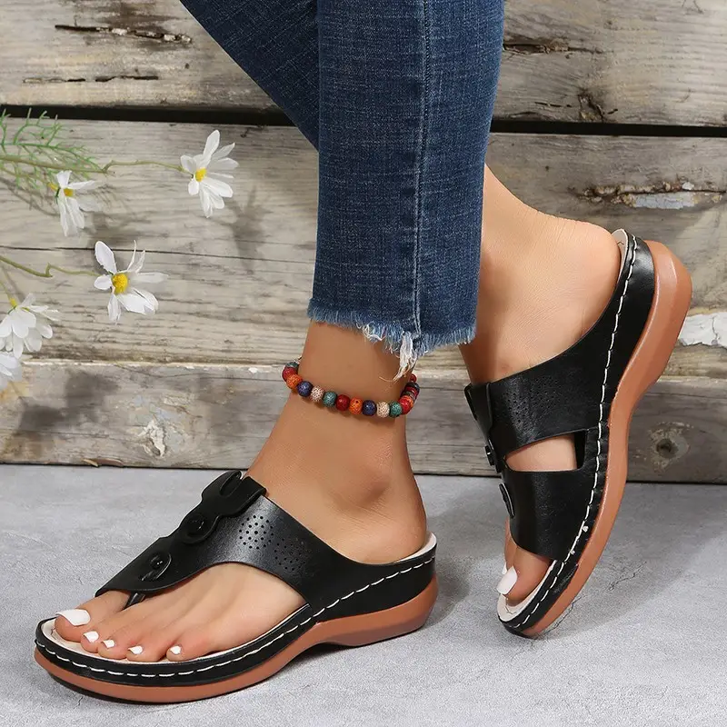 Women Cross-border Leopard Print Flip-Flops Large