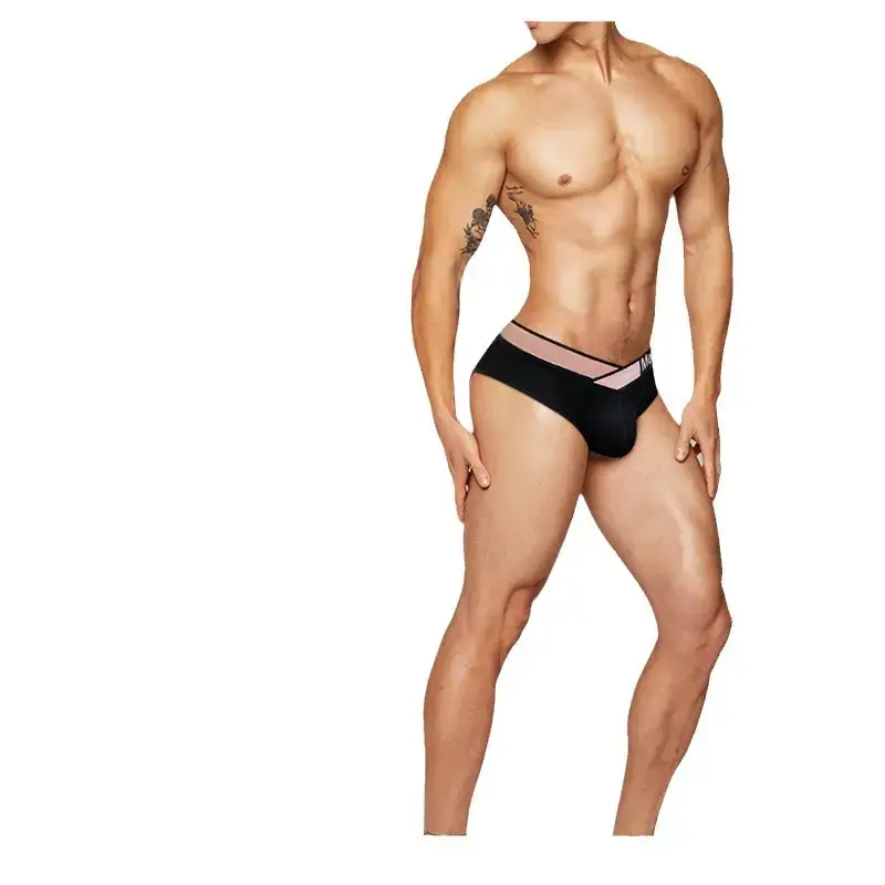 Men's V-Shape Laser Belt Seamless Underwear Low Waist U-Convex - Image 8