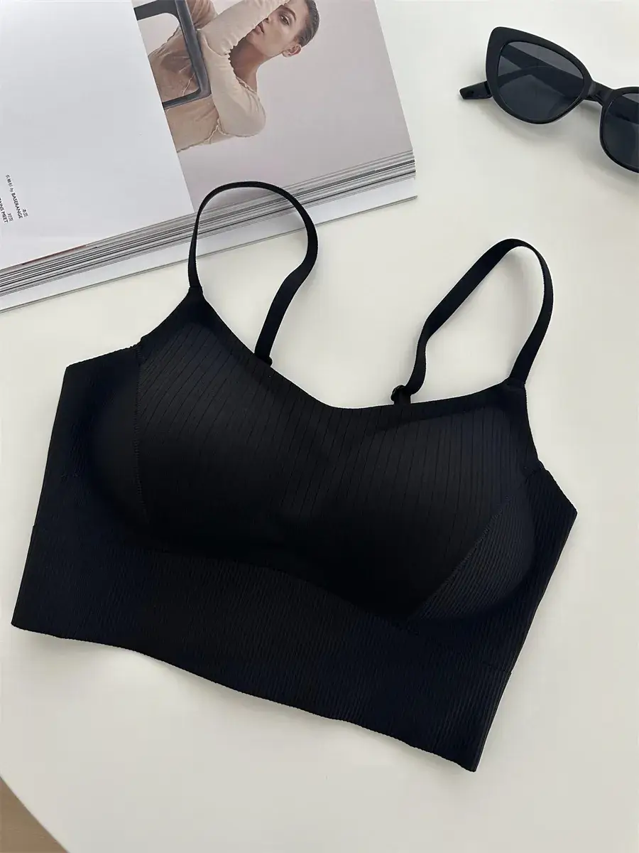 White High-Elastic Seamless Sports Bra Large - Image 4