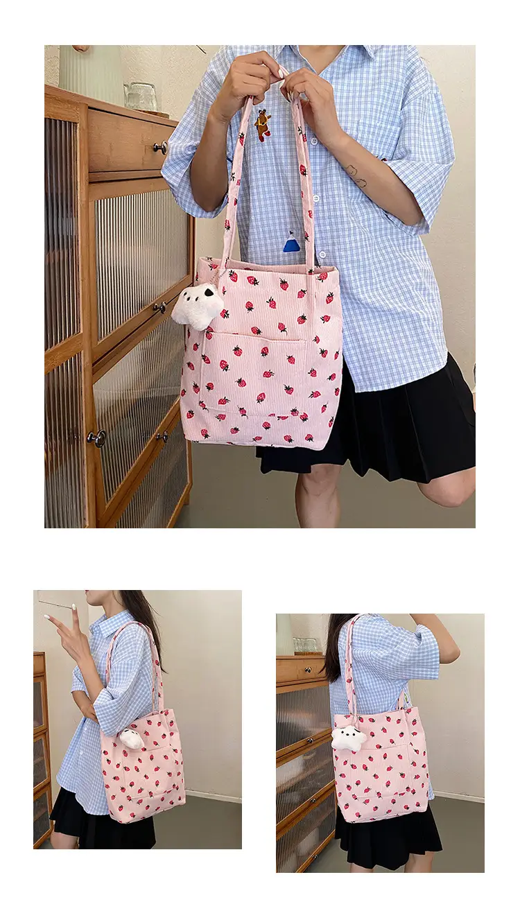Strawberry Printed Women's Shoulder Bag Summer — feature 10