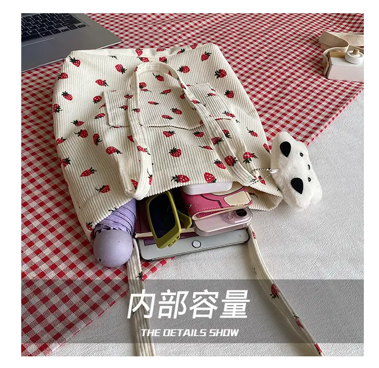 Strawberry Printed Women's Shoulder Bag Summer — feature 3