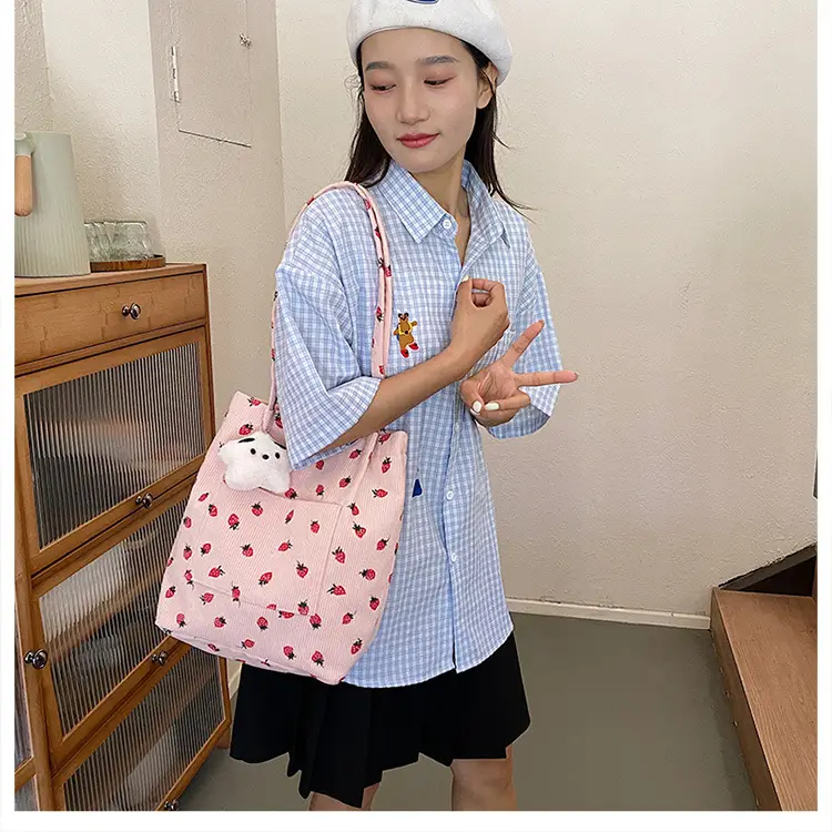 Strawberry Printed Women's Shoulder Bag Summer — feature 41