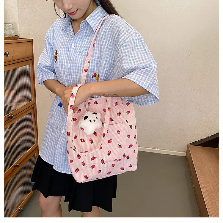 Strawberry Printed Women's Shoulder Bag Summer — feature 45
