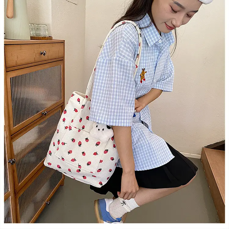 Strawberry Printed Women's Shoulder Bag Summer — feature 48