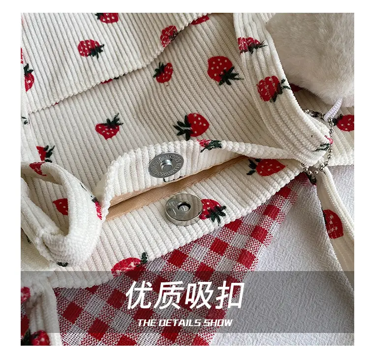 Strawberry Printed Women's Shoulder Bag Summer — feature 5
