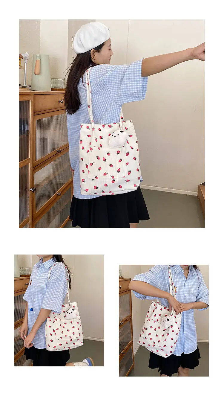 Strawberry Printed Women's Shoulder Bag Summer — feature 9