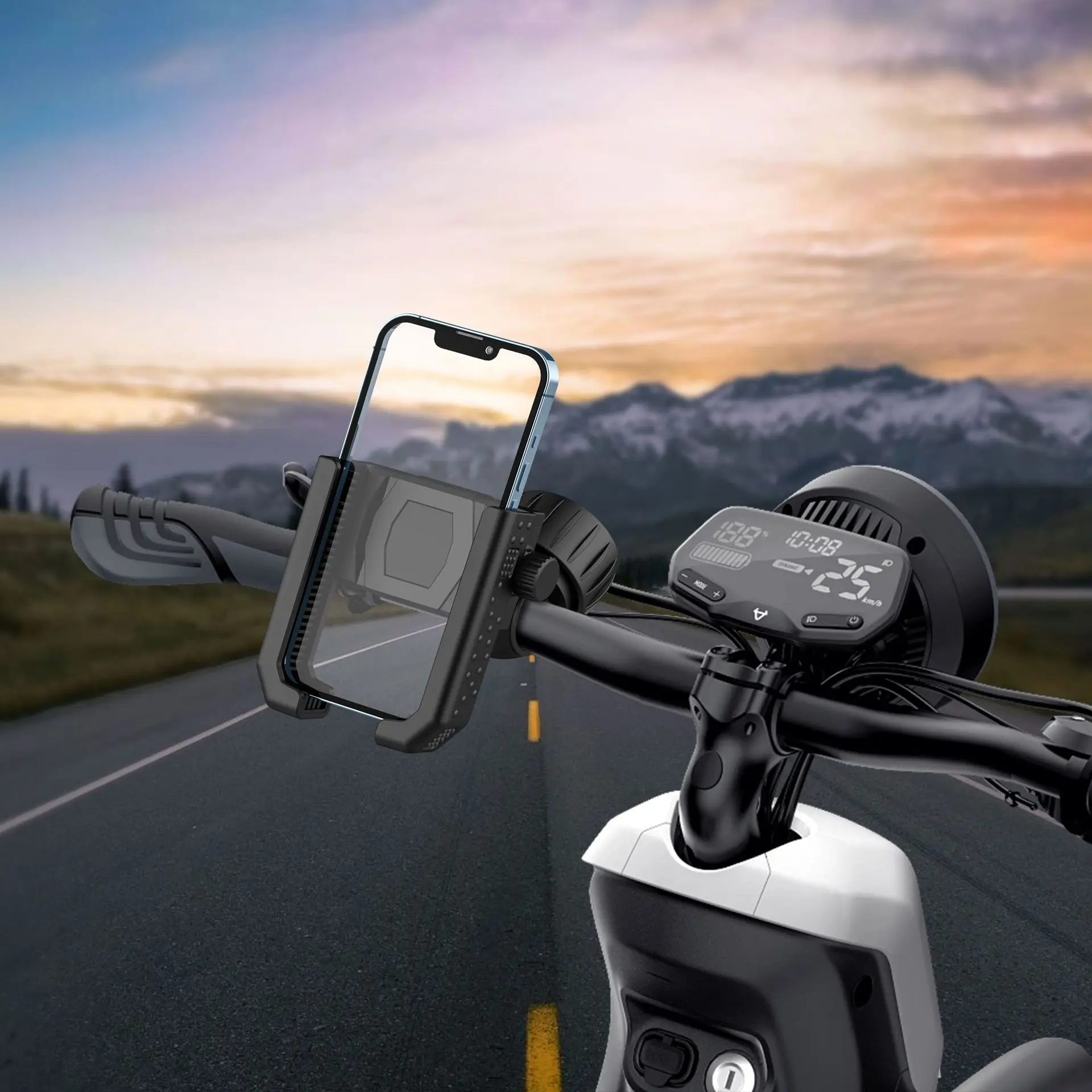 Metal Bicycle Mobile Phone Bracket Electric Vehicle Highway Mountain Bike Riding Bracket Motorcycle Photograph Navigation Bracket