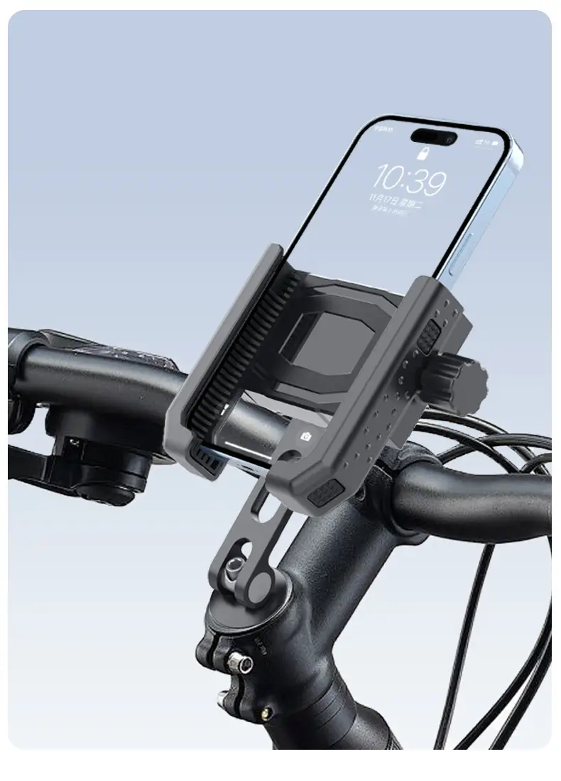 Metal Bicycle Mobile Phone Bracket Electric Vehicle Highway Mountain Bike Riding Bracket Motorcycle Photograph Navigation Bracket — feature 17