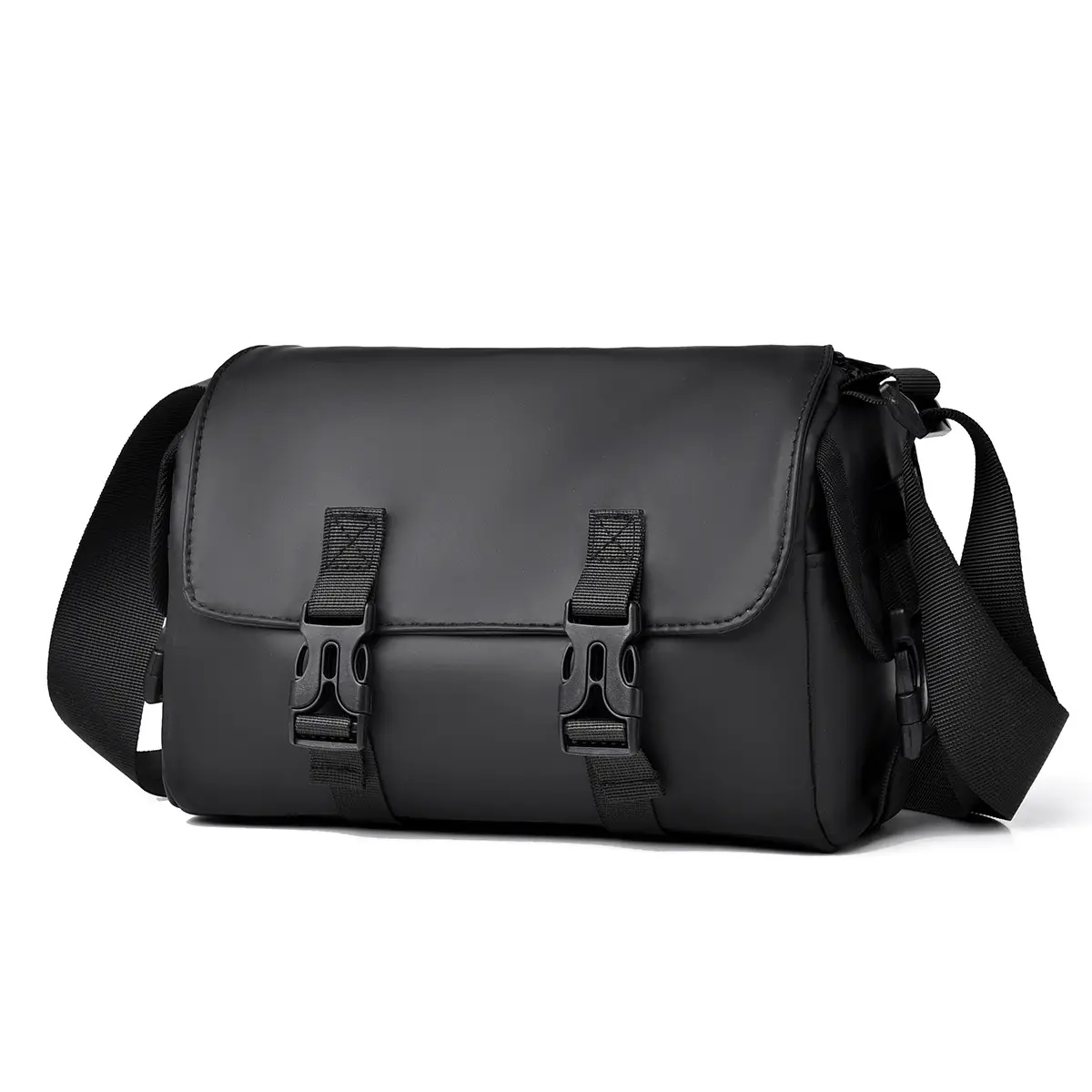 Black Water-repellent Business Shoulder Bag Large Capacity