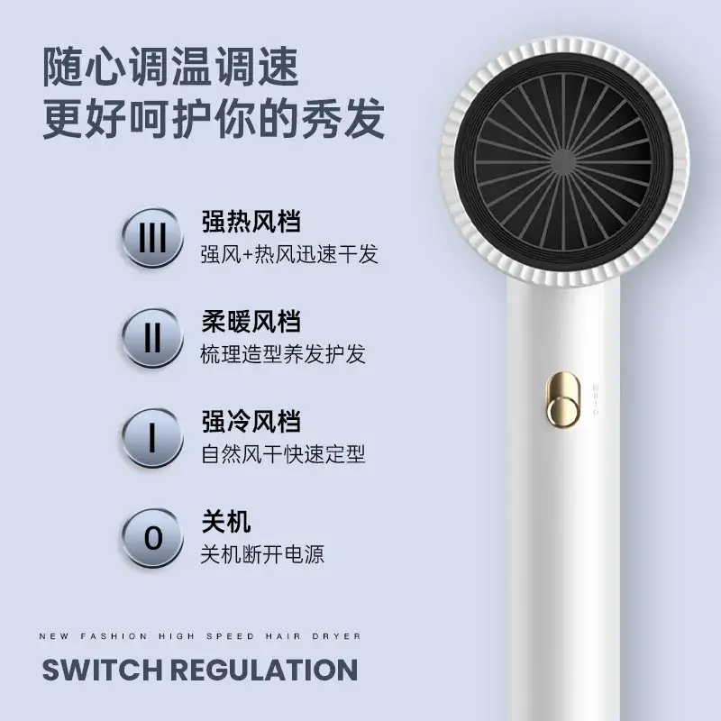 Hair Dryer with Blue Light & Lightweight Design - Image 7