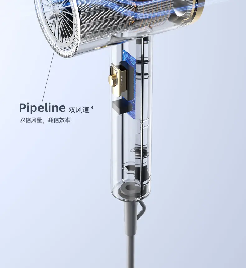 Hair Dryer with Blue Light & Lightweight Design — feature 9