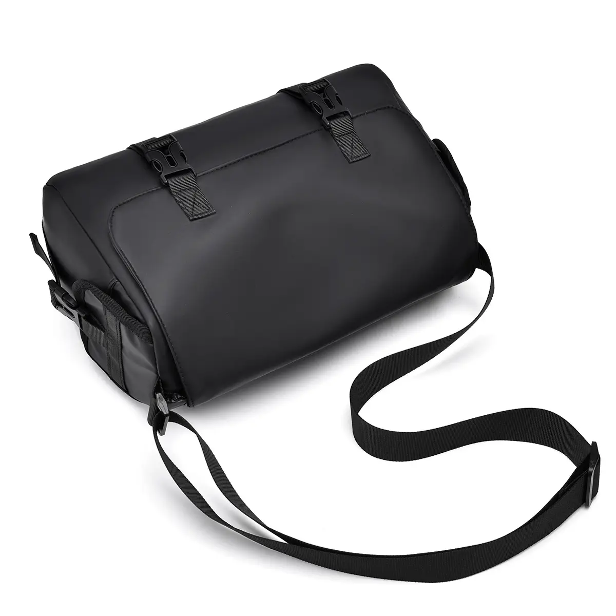 Waterproof Men's Shoulder Messenger Bag Black Large Capacity - Image 8