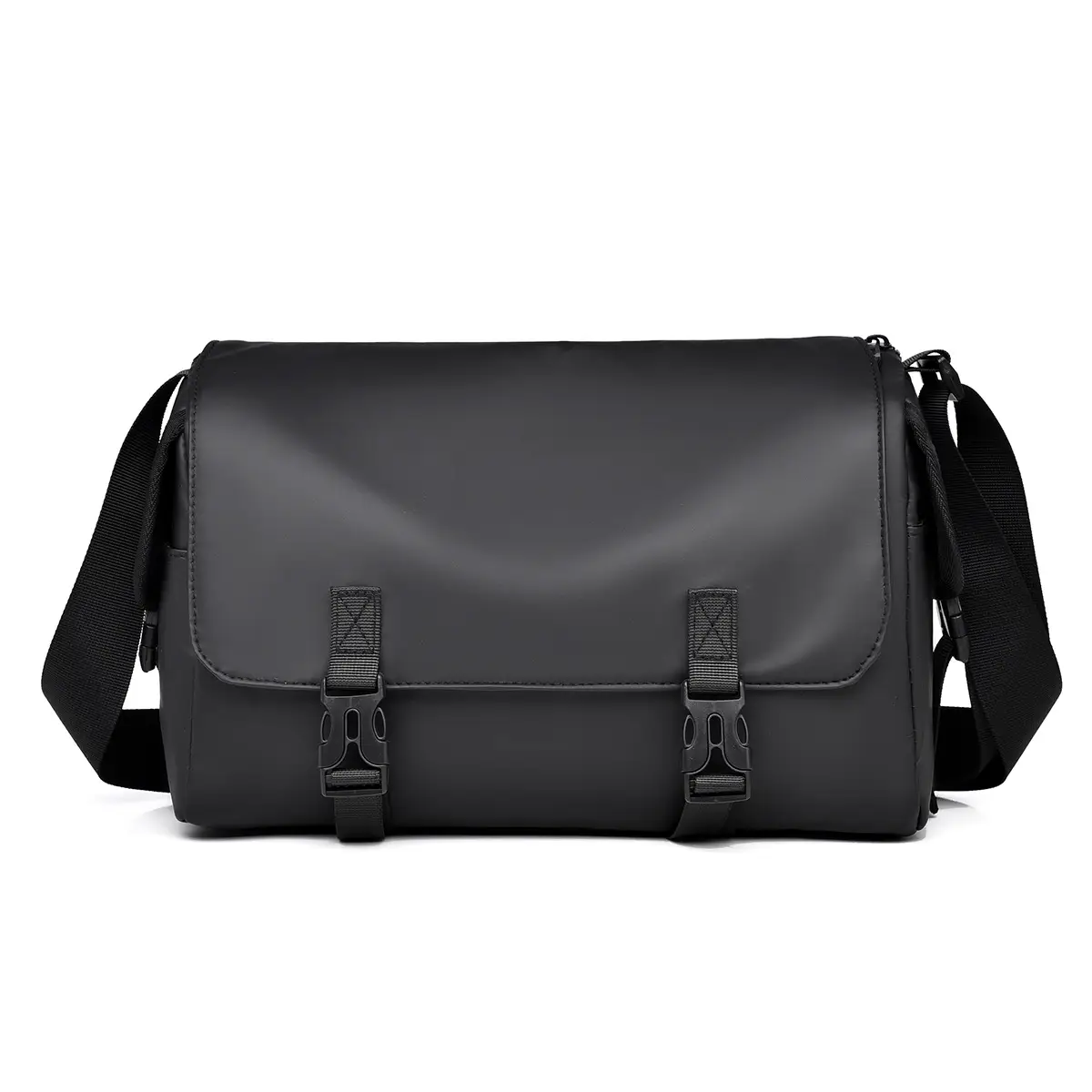 Waterproof Men's Shoulder Messenger Bag Black Large Capacity - Image 3