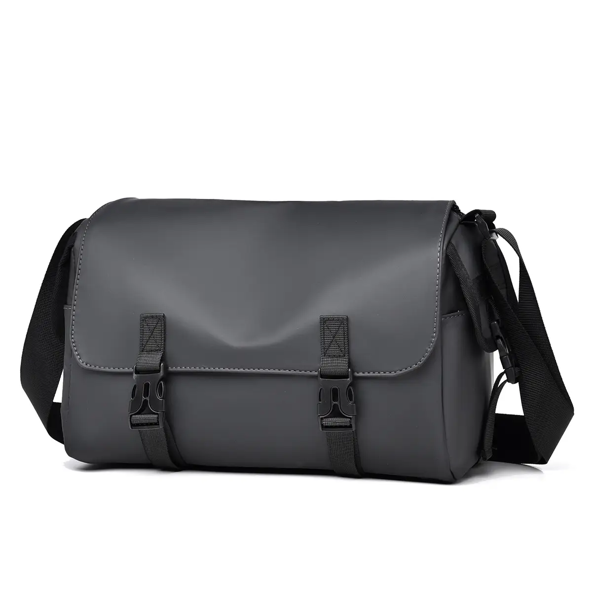Waterproof Men's Shoulder Messenger Bag Black Large Capacity - Image 4