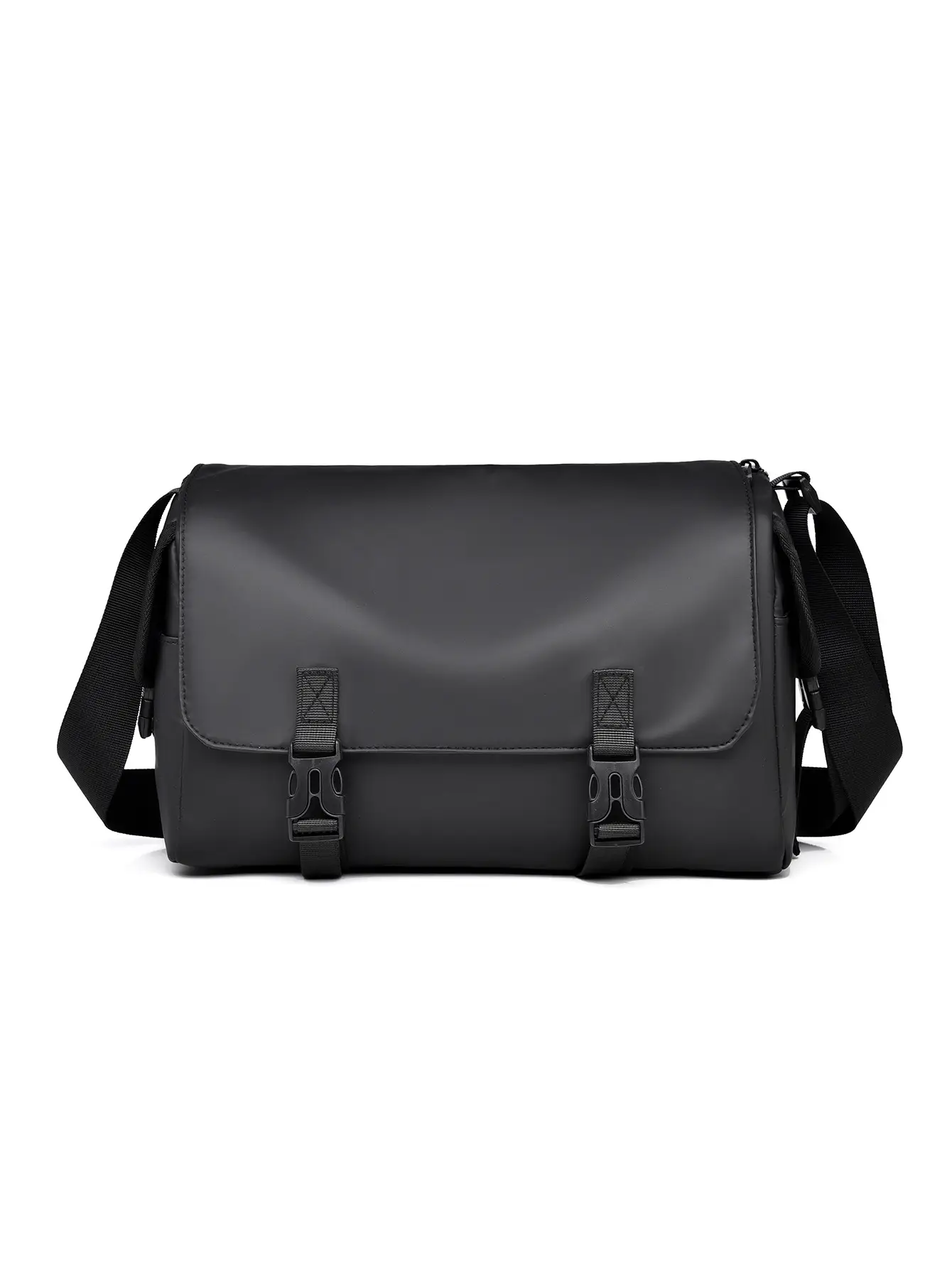Men's Black Crossbody Shoulder Bag Korean Style - Image 9