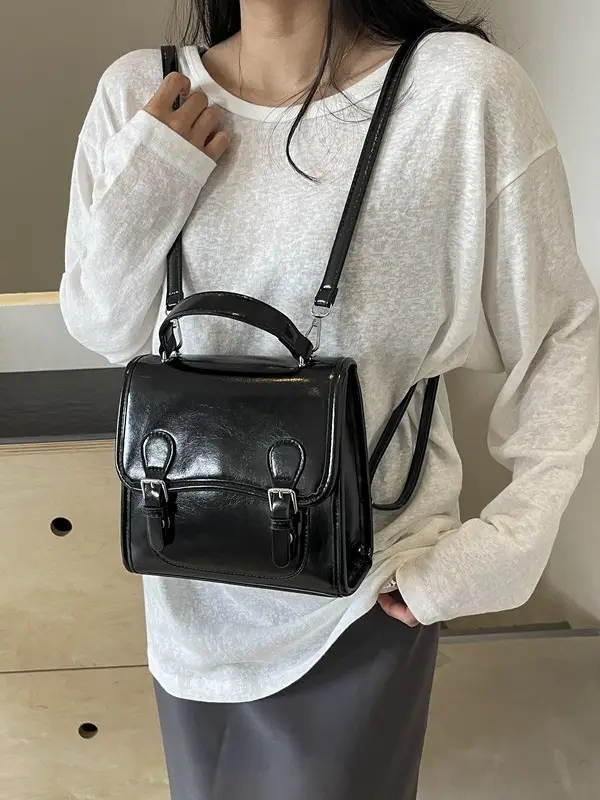 Red Shoulder Bag Women 2024 College Style All-match - Image 7