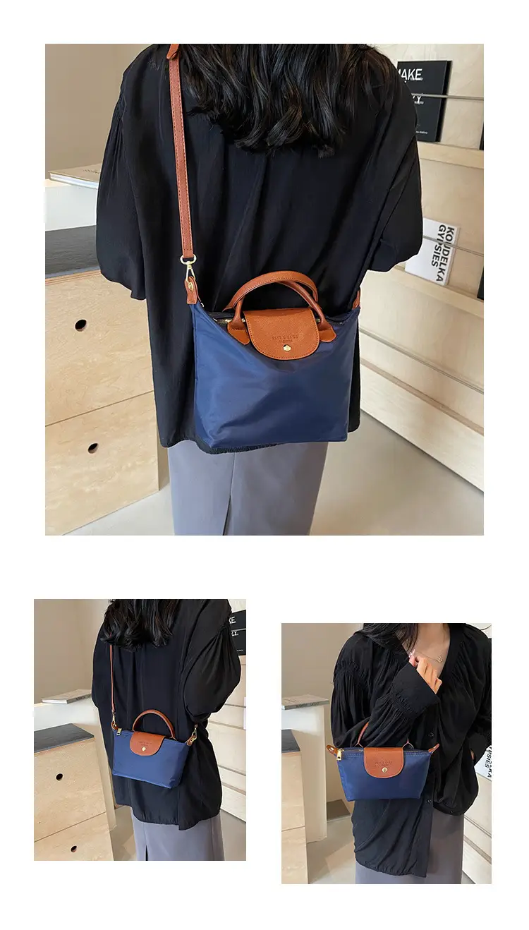 Women's 2024 Shoulder Crossbody Bag Brown Oxford Cloth — feature 12