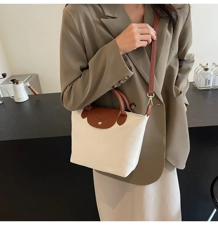 Women's 2024 Shoulder Crossbody Bag Brown Oxford Cloth — feature 17