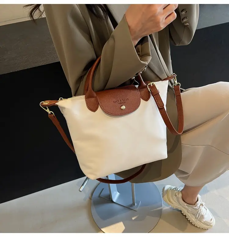 Women's 2024 Shoulder Crossbody Bag Brown Oxford Cloth — feature 18