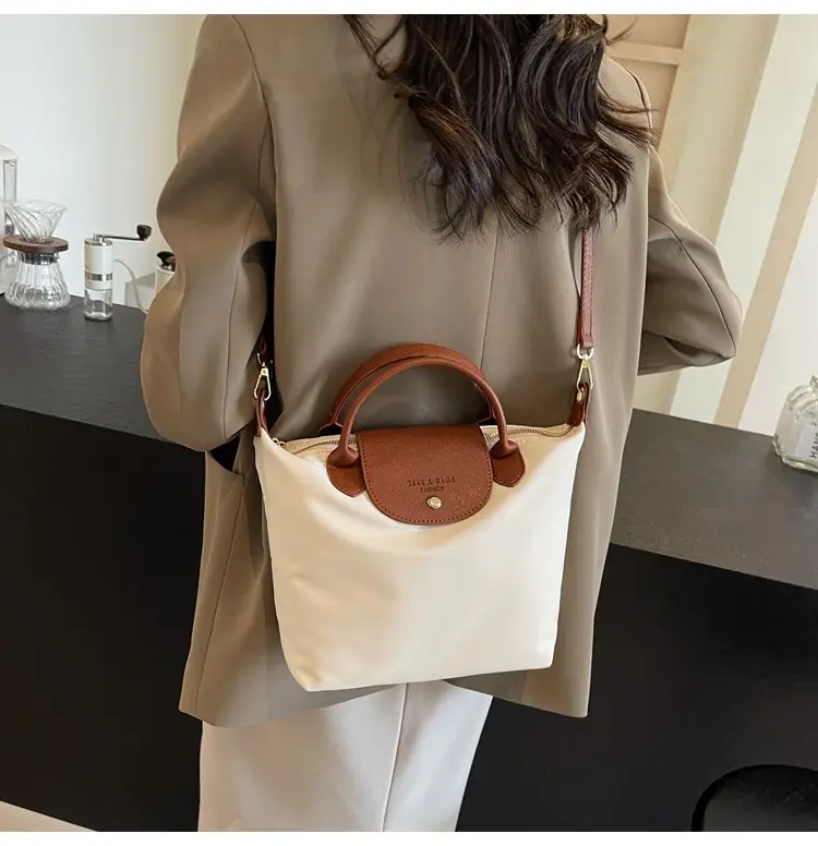 Women's 2024 Shoulder Crossbody Bag Brown Oxford Cloth — feature 21