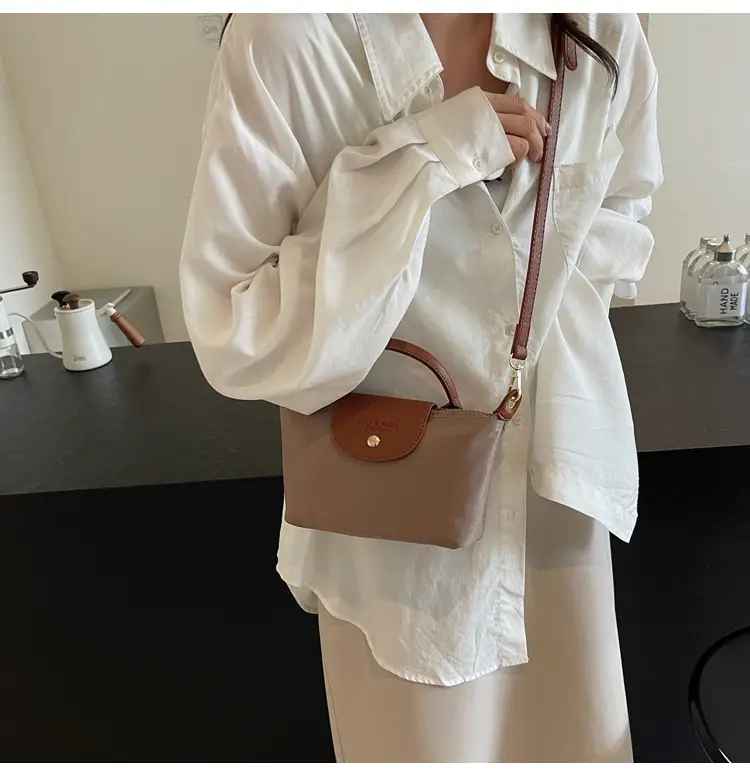 Women's 2024 Shoulder Crossbody Bag Brown Oxford Cloth — feature 23