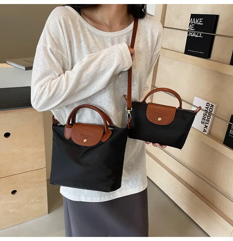 Women's 2024 Shoulder Crossbody Bag Brown Oxford Cloth — feature 27