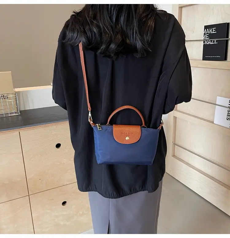 Women's 2024 Shoulder Crossbody Bag Brown Oxford Cloth — feature 30