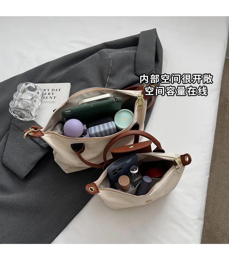 Women's 2024 Shoulder Crossbody Bag Brown Oxford Cloth — feature 8