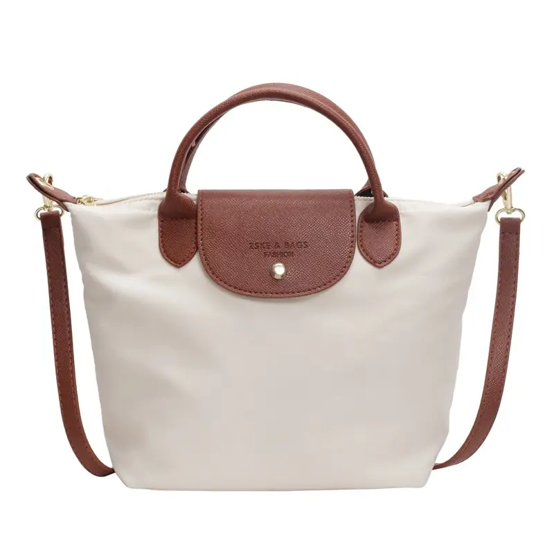 Women's 2024 Shoulder Crossbody Bag Brown Oxford Cloth