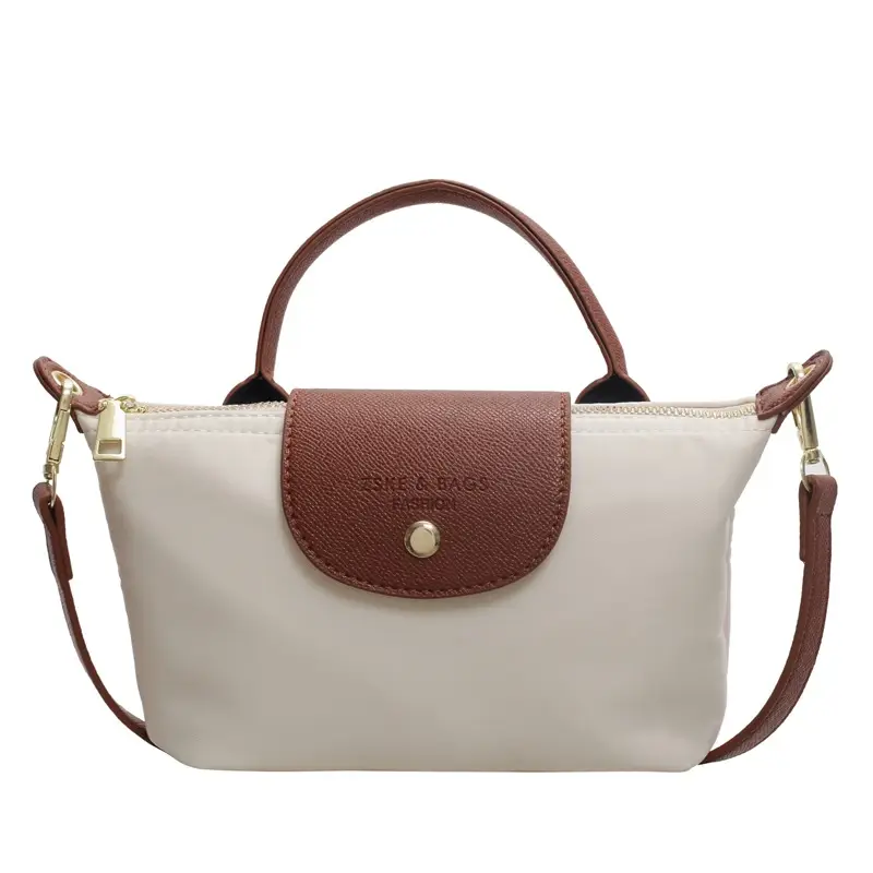 Women's 2024 Shoulder Crossbody Bag Brown Oxford Cloth