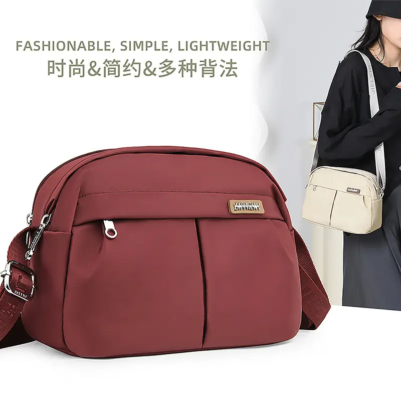 Women Crossbody Bag Grey Solid Color - Image 14