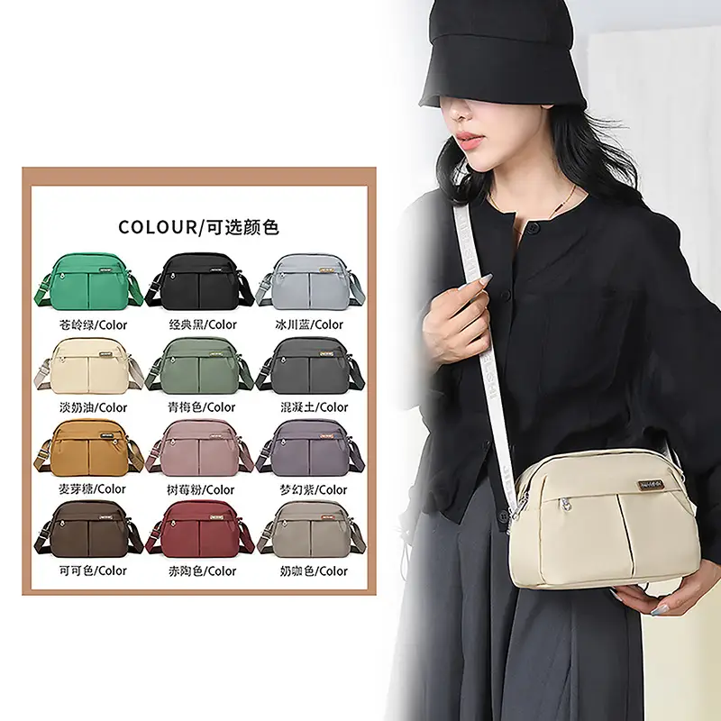 Women Crossbody Bag Grey Solid Color - Image 16