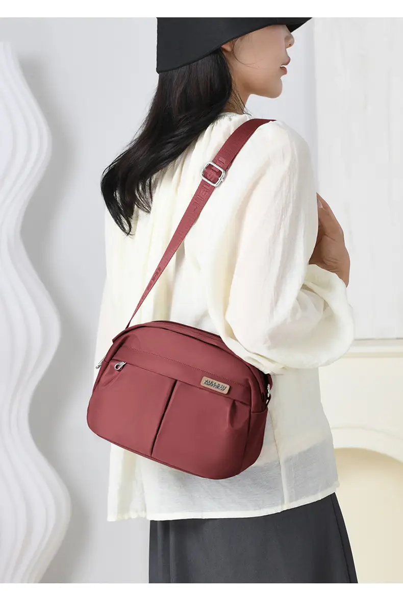 Women Crossbody Bag Grey Solid Color — feature 23