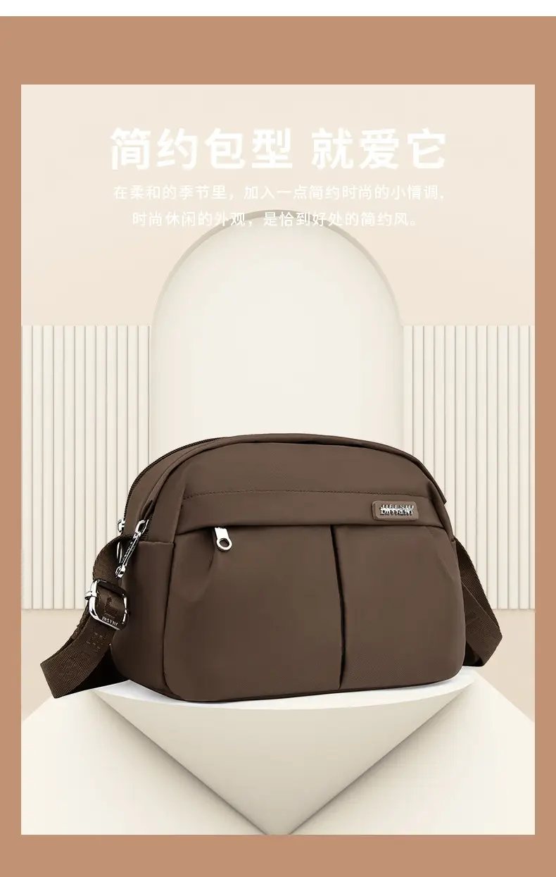 Women Crossbody Bag Grey Solid Color — feature 9
