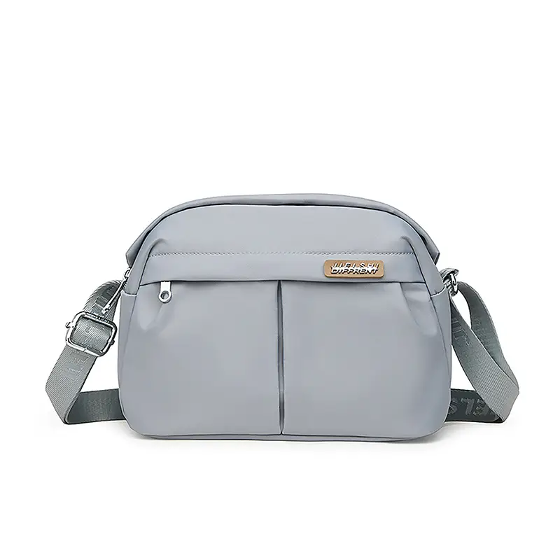 Women Crossbody Bag Grey Solid Color - Image 3