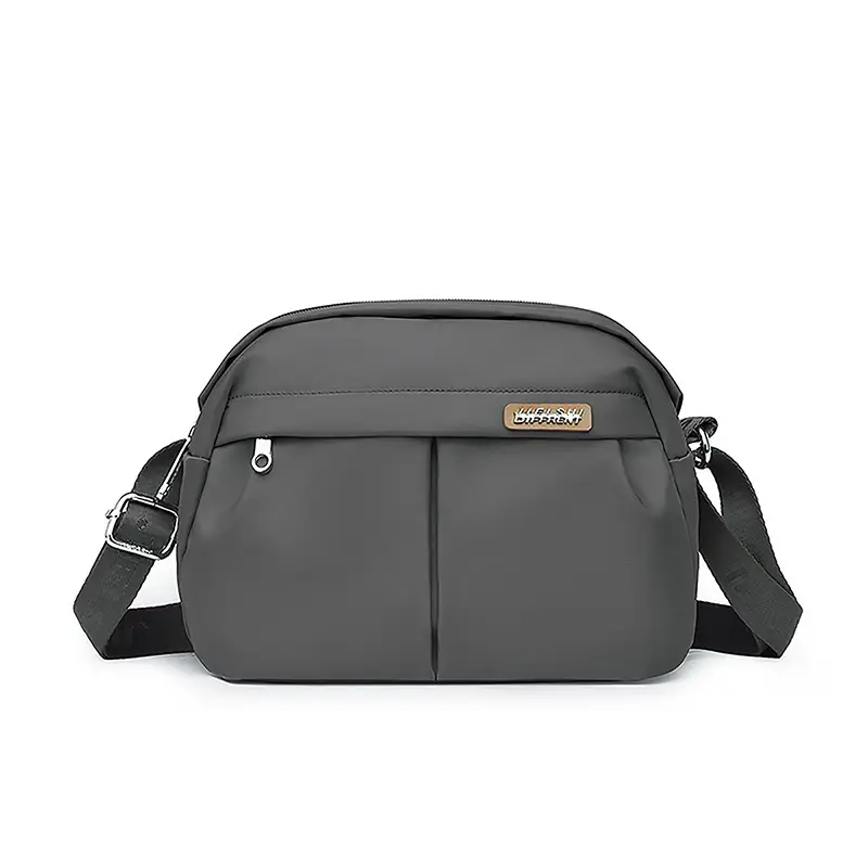 Women Crossbody Bag Grey Solid Color - Image 6