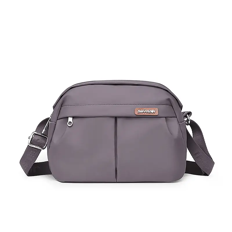 Women Crossbody Bag Grey Solid Color - Image 9
