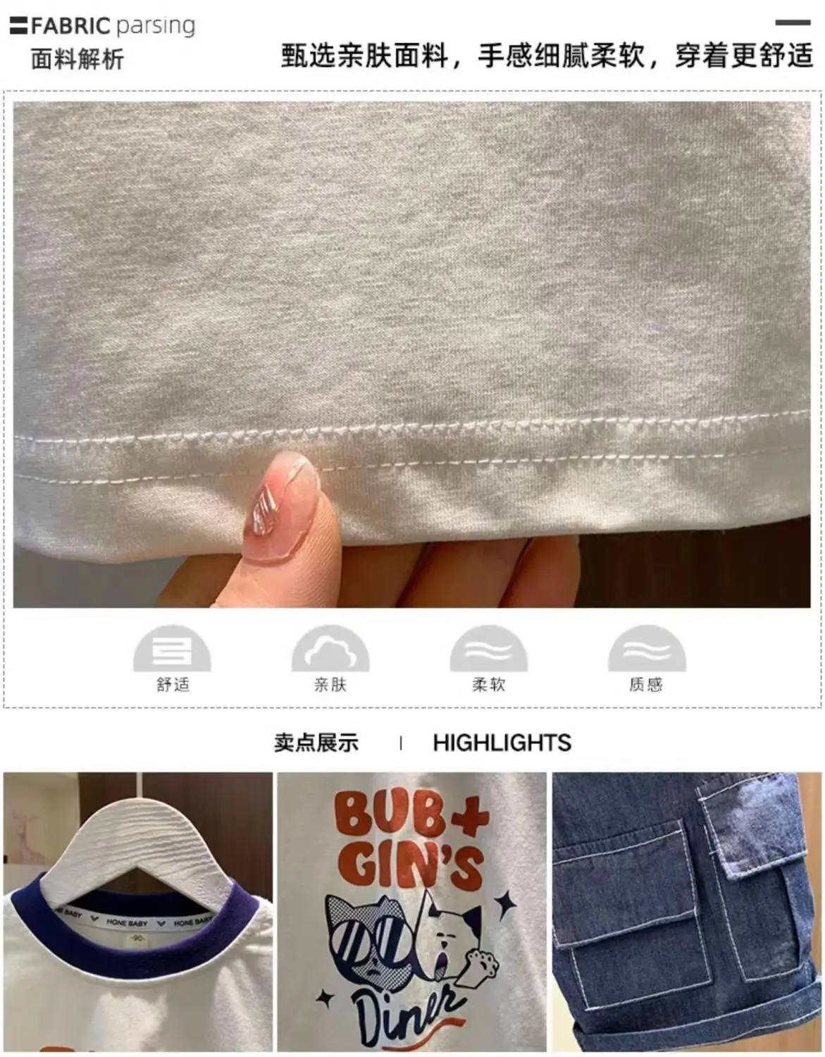 Baby Boy Blue Graphic T-Shirt Shorts Set Summer 2024 — feature 2