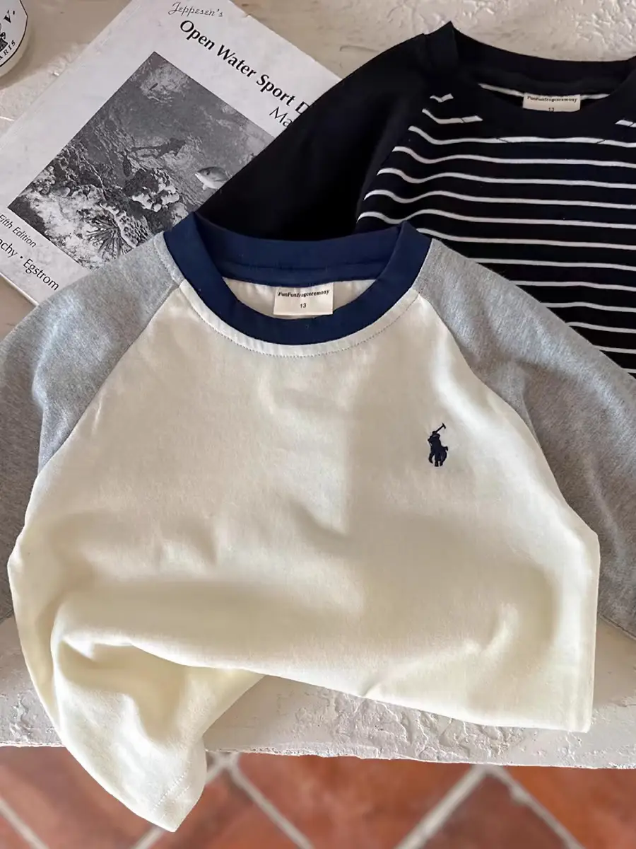 Boys Cotton Long Sleeve T-Shirt Size 26 — feature 11