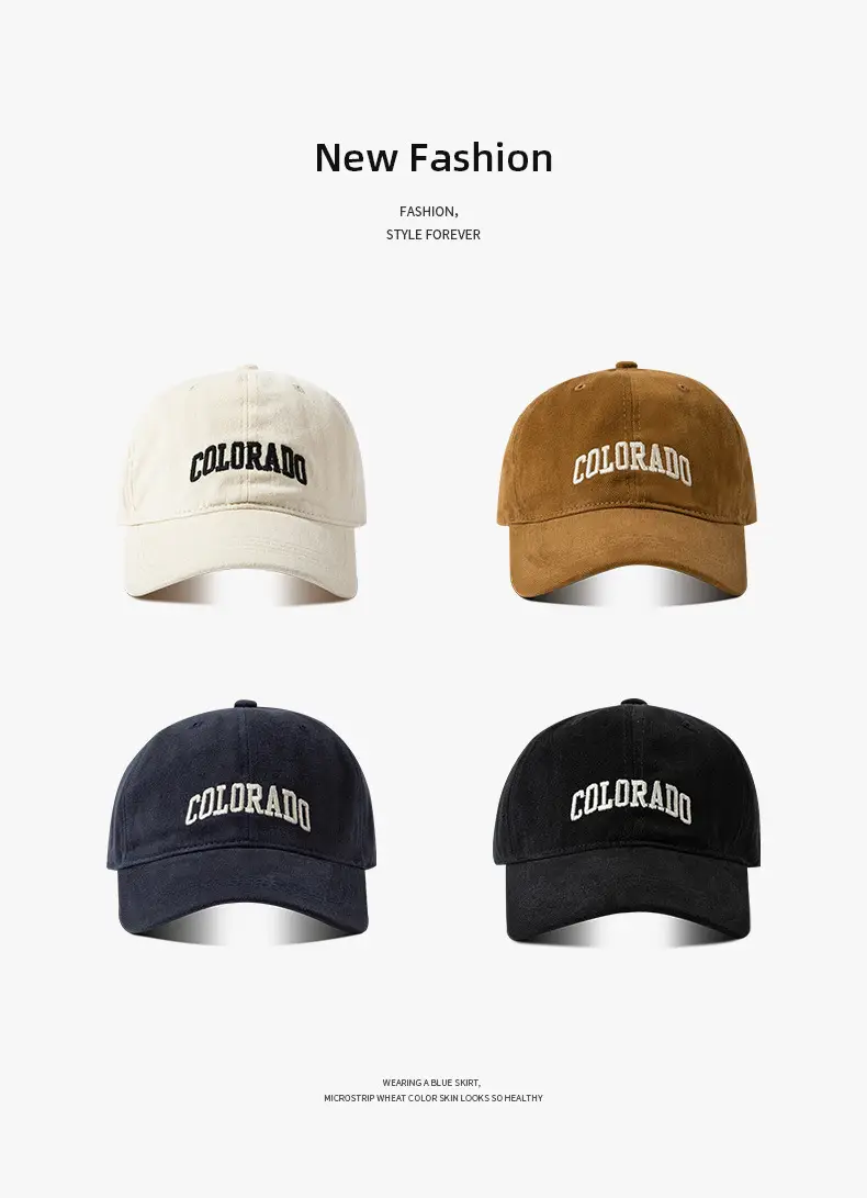 Colorado Embroidered Baseball Cap for Men Women — feature 1