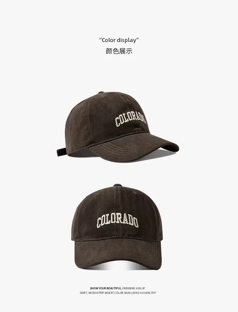 Colorado Embroidered Baseball Cap for Men Women — feature 3