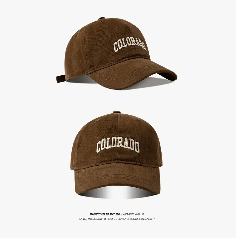 Colorado Embroidered Baseball Cap for Men Women — feature 4
