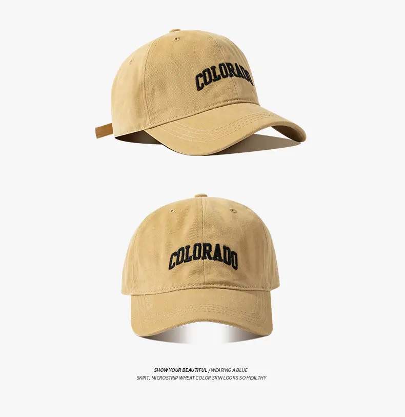 Colorado Embroidered Baseball Cap for Men Women — feature 5