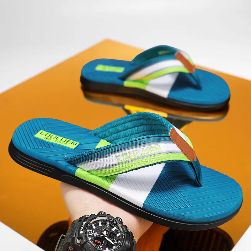 Flip-Flops Men's Trendy 2025 Summer New Fashion Outer Wear Beach Shoes Men's Outdoor Soft-Soled Comfortable Flip-Flops - Image 6