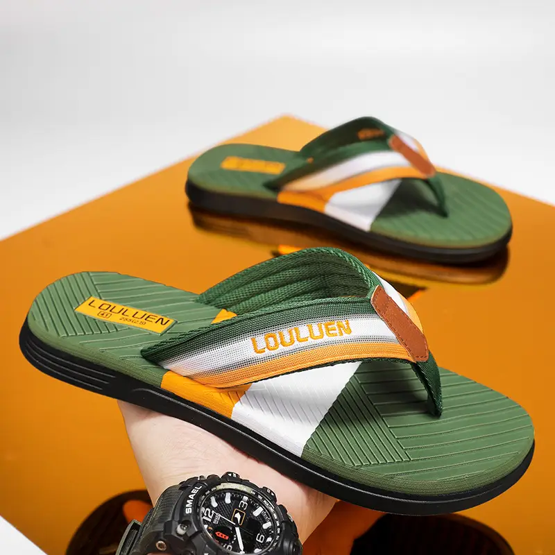 Flip-Flops Men's Trendy 2025 Summer New Fashion Outer Wear Beach Shoes Men's Outdoor Soft-Soled Comfortable Flip-Flops - Image 7