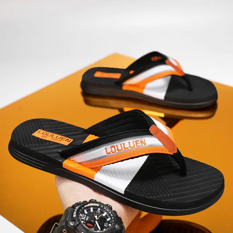 Flip-Flops Men's Trendy 2025 Summer New Fashion Outer Wear Beach Shoes Men's Outdoor Soft-Soled Comfortable Flip-Flops - Image 8