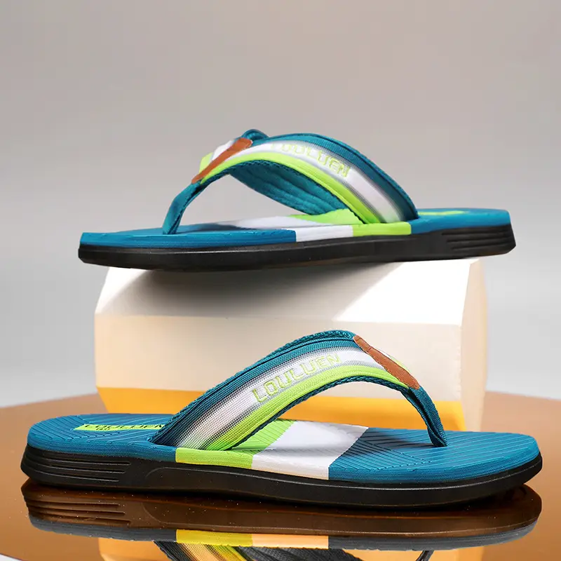 Flip-Flops Men's Trendy 2025 Summer New Fashion Outer Wear Beach Shoes Men's Outdoor Soft-Soled Comfortable Flip-Flops - Image 4