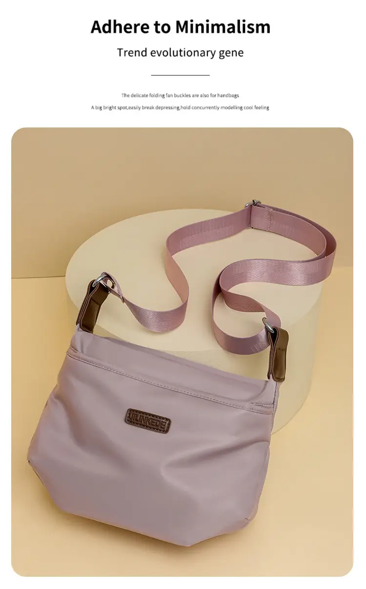 2024 New Lightweight Water-repellent Nylon Crossbody Bag — feature 5