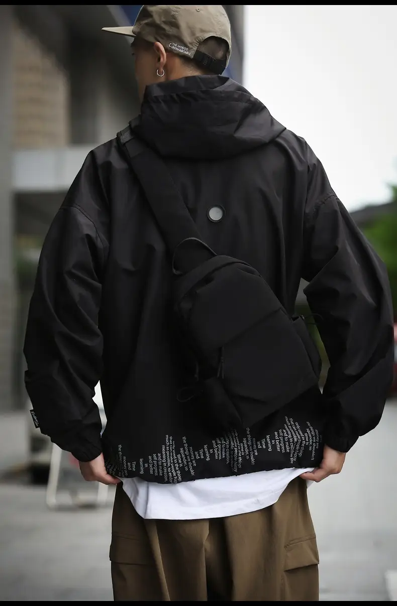 Men's White Chest Bag Shoulder Crossbody Style — feature 22