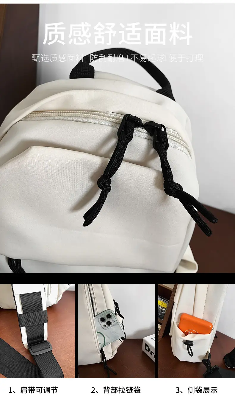 Men's White Chest Bag Shoulder Crossbody Style — feature 3